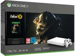 MICROSOFT Xbox One X 1 TB Robot White Special Edition Fallout 76 Bundle