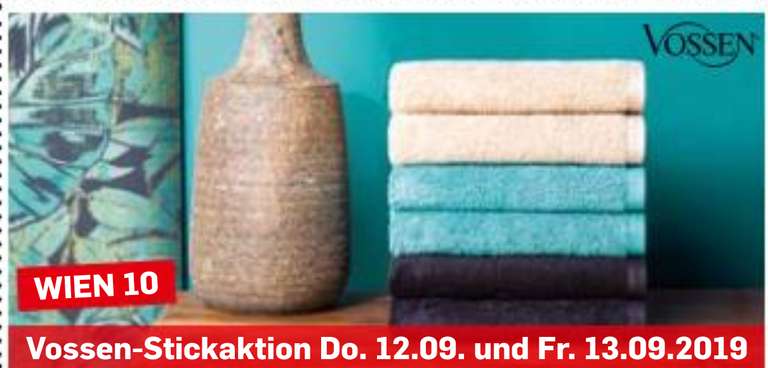 [Möbel Ludwig] Vossen Handtuch kaufen-gratis Stickaktion