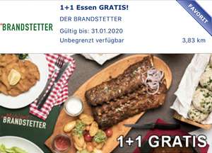 Der Brandstetter - 1+1 Gratis Hauptspeise - bis 31.1.2020