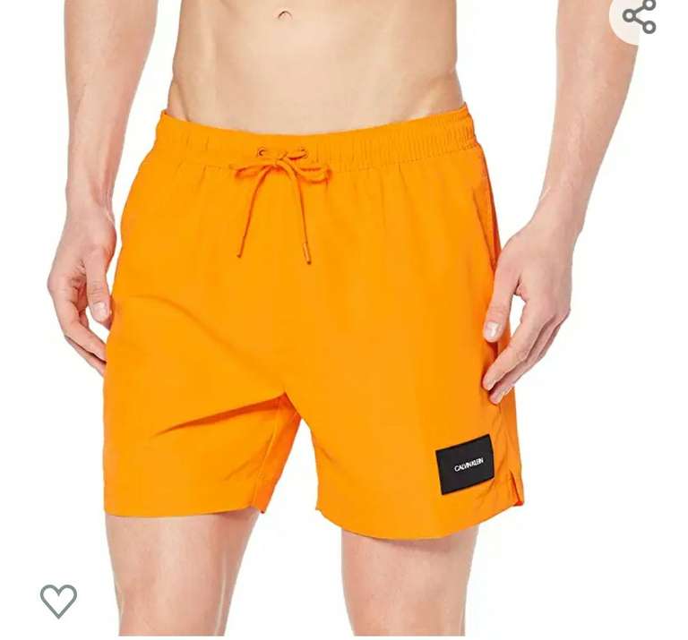 Calvin Klein Badehose, orange, Größe L