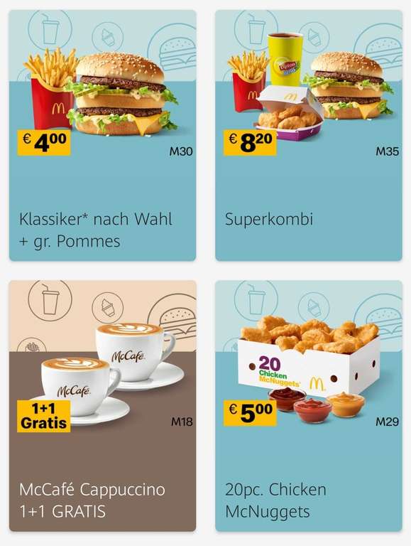 McDonalds: Neue Gutscheine in der App