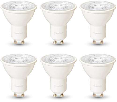 AmazonBasics Professional - LED-Leuchtmittel, GU10-Spot, entspricht 50-Watt-Birne, Kaltweiß, dimmbar, 6 Stück [Energieklasse A+] 12,50 Euro