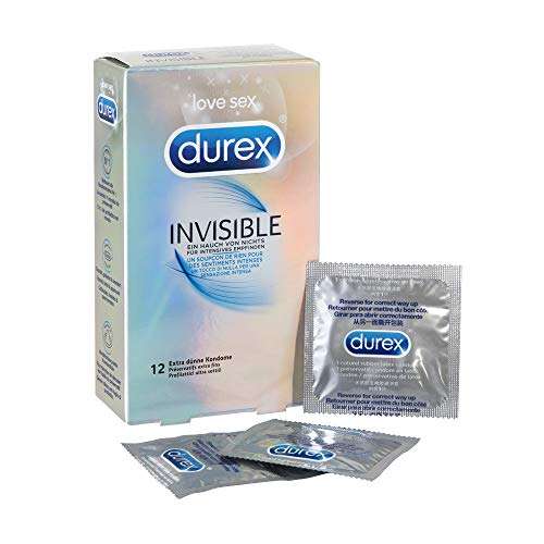 Durex Invisible Extra Thin 12er Pack Kondome (Plus-Produkt)