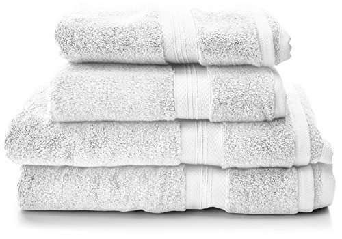 Amazon Pinzon Handtücher aus Pima-Baumwolle (2 Badetücher + 2 Handtücher)