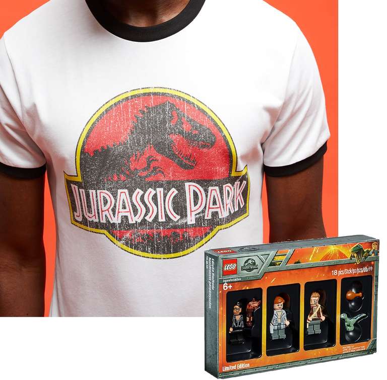 ab 17,48€ Jurassic Park Shirt + Gratis LEGO 5005255 Minifiguren Set