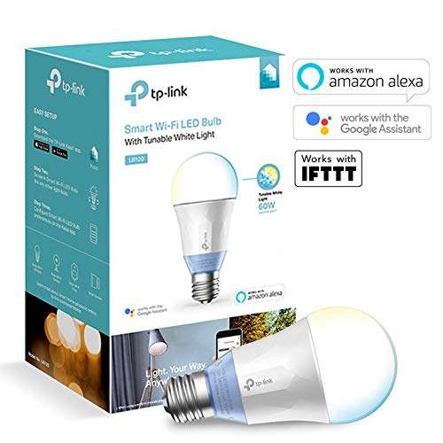 (PreBlackFriday) TP-Link Smarte LED-WLAN-Glühbirne mit einstellbarer Farbtemperatur LB120