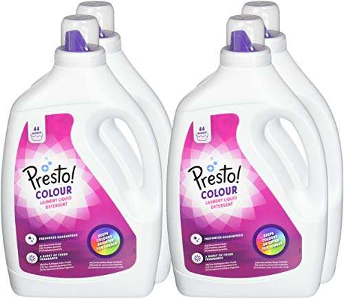 Amazon-Marke: Presto! Colorwaschmittel, 176 Waschgänge (4 x 44 Waschladungen)