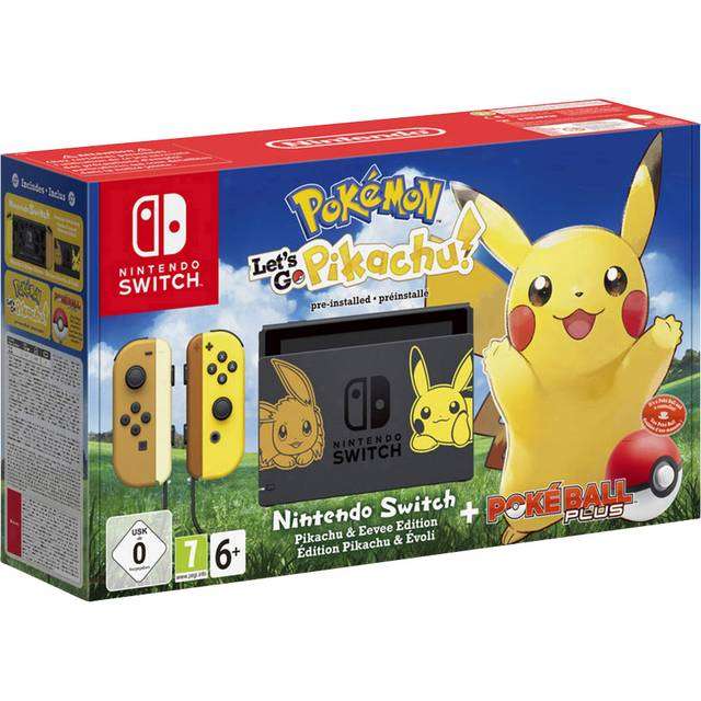 Conrad.at l Nintendo Switch - Pokémon: Let's Go - Pikachu! Bundle schwarz/braun/gelb (2500466)