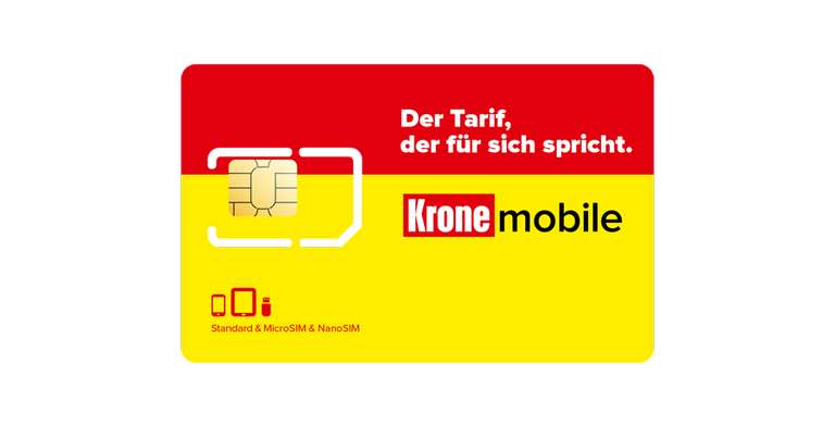 Jahres Tarif bei Krone Mobile, zahl 10 Monate bekomm 12 Monate