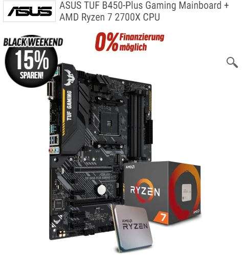 AMD Upgrade Bundle, ASUS TUF B450-Plus Gaming + Ryzen 7 2700X