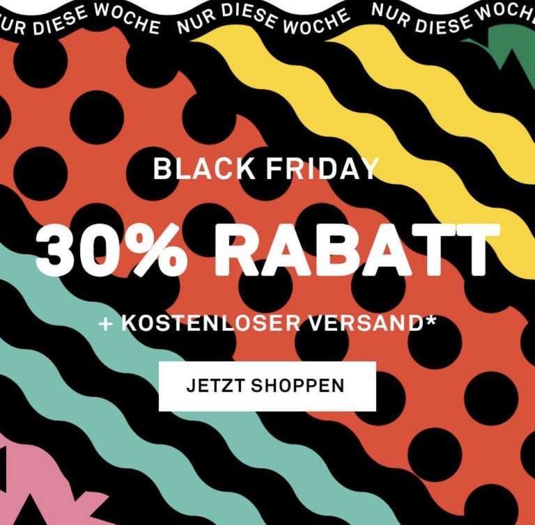 Black Friday by Happy Socks: -30% + kostenl. Versand