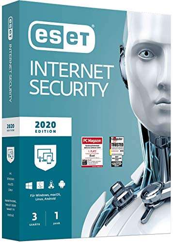 ESET Internet Security 2020 | Für 3 Geräte | 1 Jahr Virenschutz