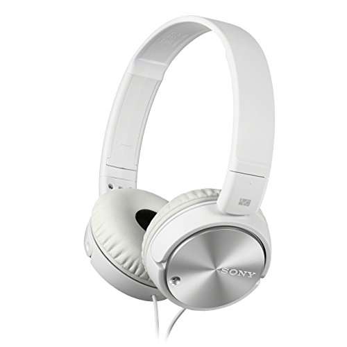 Sony Kopfhörer MDR-ZX110NA faltbarer Bügelkopfhörer mit Digital Noise Canceling, weiß
