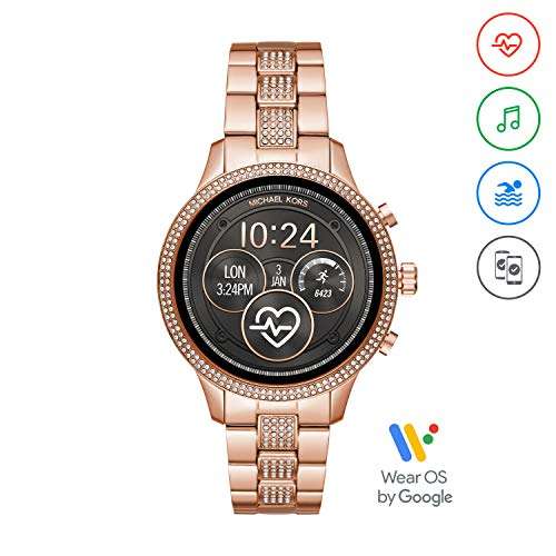 Michael Kors Damen-Smartwatch mit Edelstahl Armband