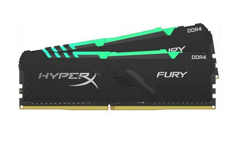 HyperX Fury HX426C16FB3AK2/16 (DIMM, DDR4 (Kit, 2x8GB) 16GB, 2666MHz, CL161Rx8, RGB)
