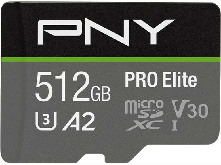 PNY Pro Elite R100/W90 microSDXC 512GB Kit