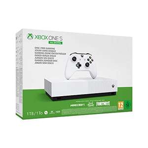 Microsoft Xbox One S All Digital (1TB) + Minecraft + Sea of Thieves + Fortnite
