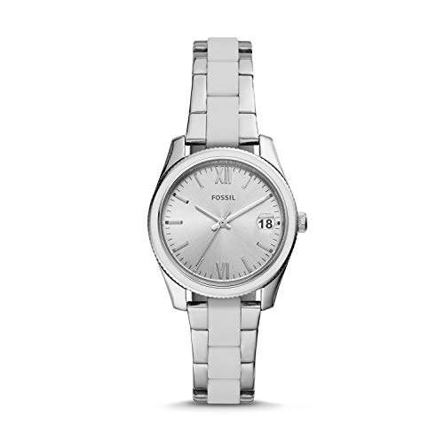 Fossil Damen Analog Quarz Uhr mit Edelstahl Armband ES4590