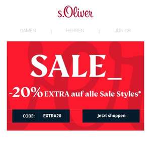 s.Oliver +20% auf Sale