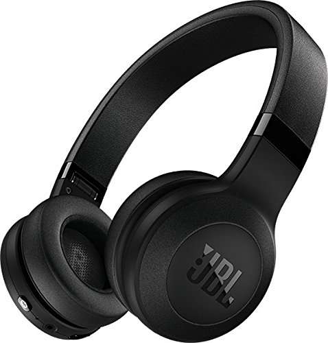JBL C45BT On-Ear Bluetooth Kopfhörer, Leder-Kopfbügel, schwarz