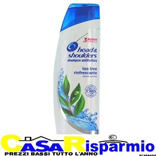 3x Head & Shoulders Tea Tree Rinfrische Shampoo Anti-Schuppen 250ml