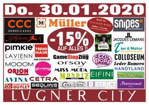 Lugner City -15% in 34 Shops