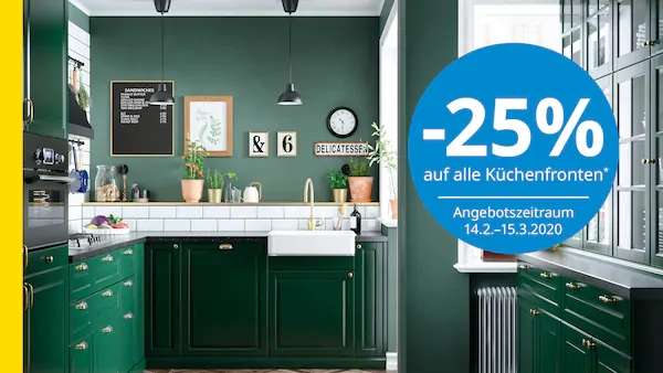 Ikea -25% auf Küchenfronten