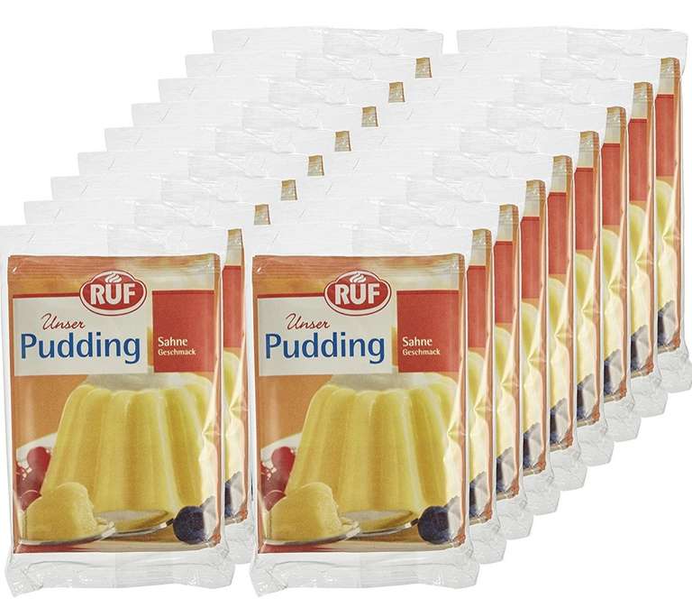 RUF Pudding Sahne, 18er Pack (18 x 114 g) 54 Stück