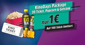 Kino Day Package (Kinoticket + Popcorn + Eistee)