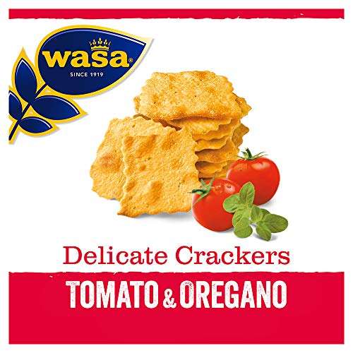 5x Wasa Knäckebrot Delicate Cracker Tomate und Oregano
