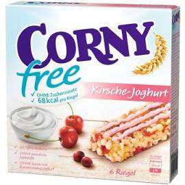 10 Packungen CORNY free Kirsche-Joghurt, Müsliriegel OHNE Zuckerzusatz (60 Riegel)