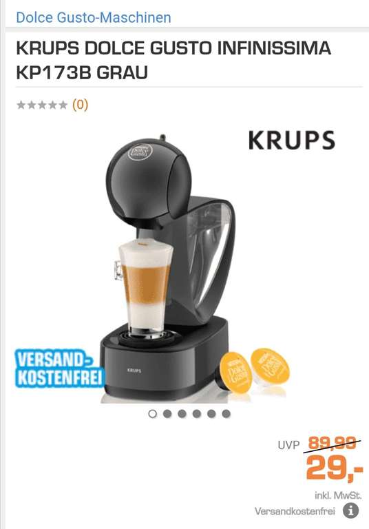 *Saturn* KRUPS DOLCE GUSTO INFINISSIMA