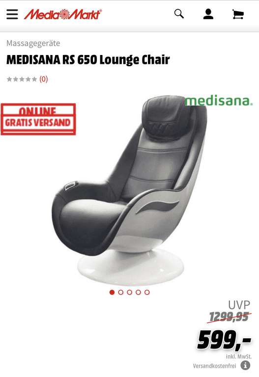 MEDISANA RS 650 Lounge Chair [Mediamarkt.at]