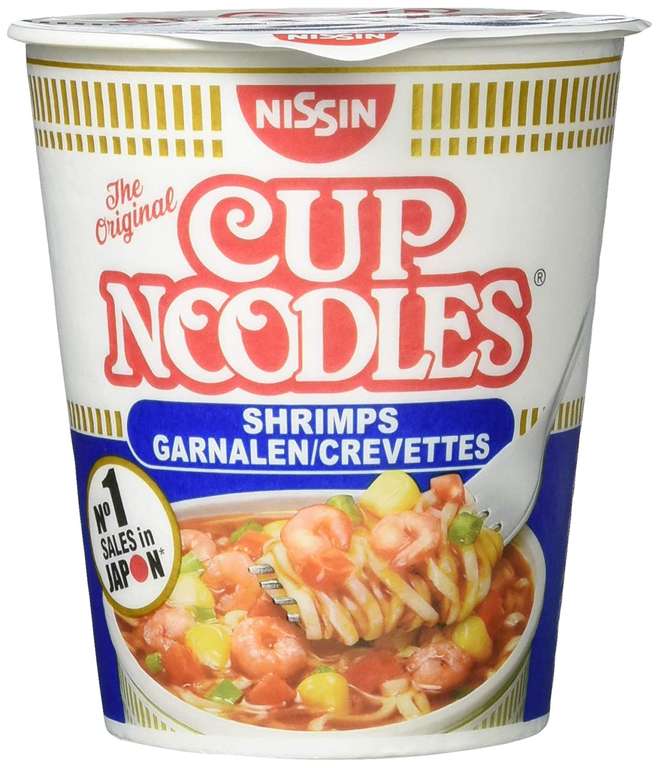 4x Nissin Cup Noodles Shrimps 63g