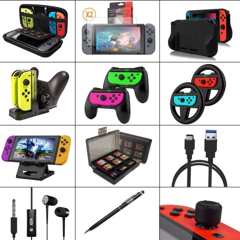 Orzly Nintendo Switch Accessories Bundle