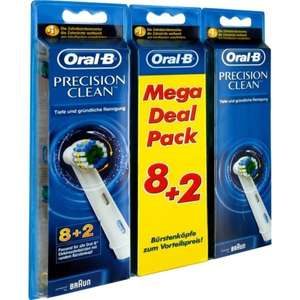 [Di-Life] Mega Pack 8+2 Oral-B Aufsteckbürsten Precision Clean um nur 17,99€ inkl. Versand