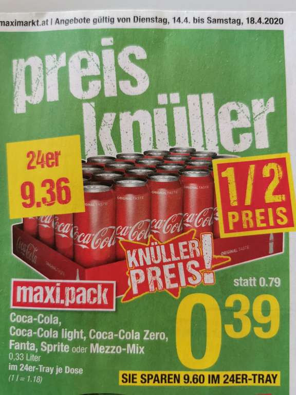 coca cola maximarkt