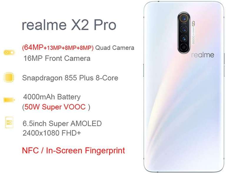 Realme X2 PRO (6GB/64GB) - Preis/Leistungskiller [Amazon.es]