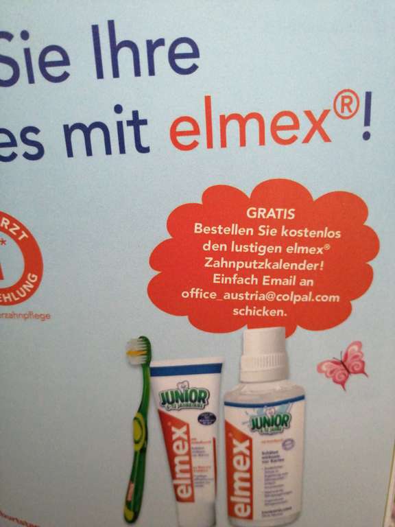 Zahnputzkalender bei Elmex bestellen GRATIS