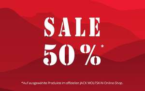 Jack Wolfskin: 50% Rabatt bei allen Sale-Artikel