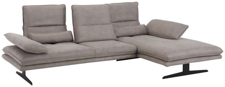 Chilliano Textil Wohnlandschaft (Eck-Couch) mit tiefenverstellbarem Rücken