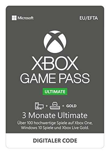 Xbox Game Pass 3 Monate Ultimate + 1 Monat GRATIS | Xbox One/Windows 10 PC - Download Code