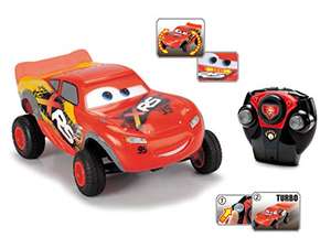 Dickie Toys Lightning McQueen XRS, Cars, ferngesteuertes Auto, RC Fahrzeug, 1:24, 18 cm, rot