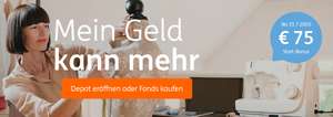 ING: Depot eröffnen, Fonds kaufen (mind. 1000€) und 75€ Start-Bonus erhalten