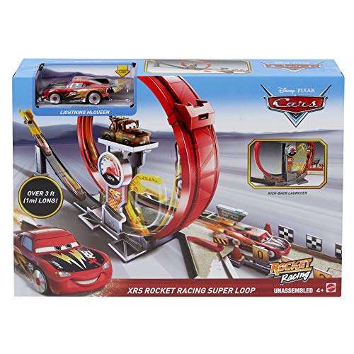 Mattel Disney Cars GJW44 - Xtreme Racing Serie Raketen-Rennen Super-Looping
