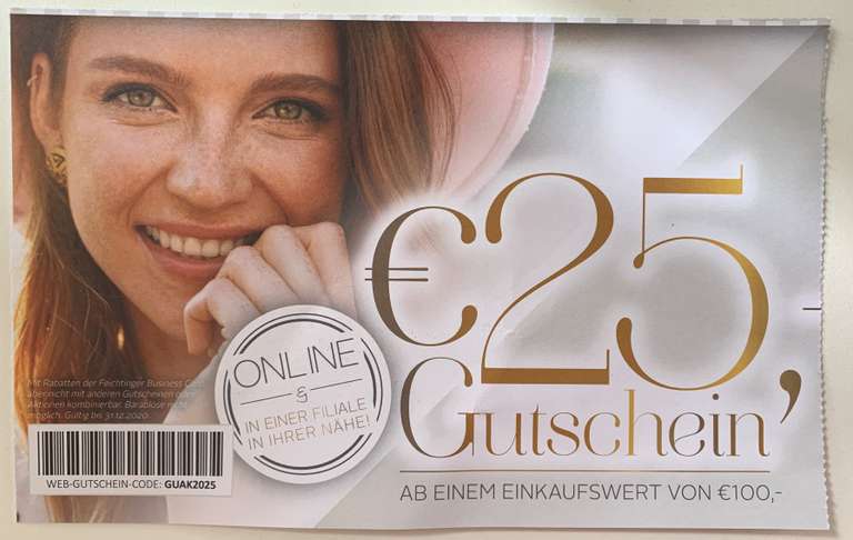 25€ bei Feichtinger (mit Business Card)