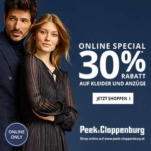 Peek&Cloppenburg -30% Kleider und Anzüge