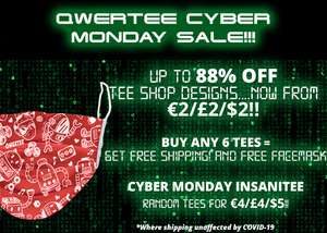QWERTEE Cyber Monday Sale(-bis zu 88%)