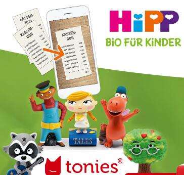 Hipp Produkte um 50€ kaufen - gratis Tonie od. 15€ Rabatt auf die Toniebox erhalten (1.1.2021 - 30.6.2021)