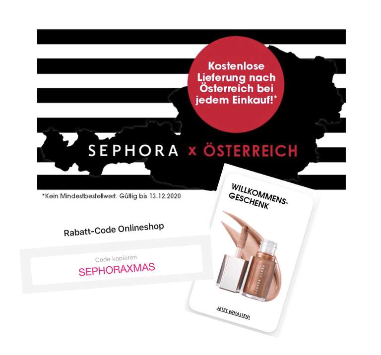 [ Sephora ] GRATIS Geschenk + GRATIS Versand & -20% Rabatt*